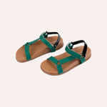 Carregar imagem no visualizador da galeria, Sandália Marina Verde e Preta