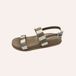 Carregar imagem no visualizador da galeria, Sandália Listrada Fendi / Branco