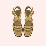 Carregar imagem no visualizador da galeria, Sandália Sicília Creme