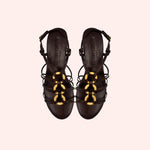 Carregar imagem no visualizador da galeria, Sandália Babi com Salto Chocolate