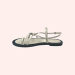 Carregar imagem no visualizador da galeria, Sandália Cris Off-White e Preta