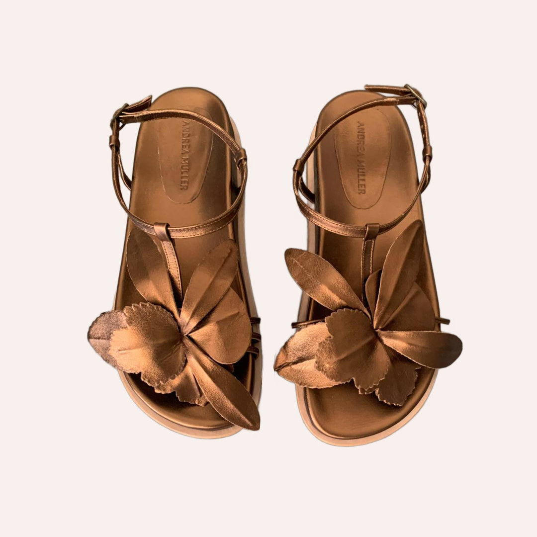 Sandália Orquídea Bronze