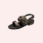 Load image into Gallery viewer, Sandália Helena Grafite Metalizado
