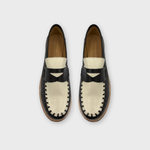Carregar imagem no visualizador da galeria, Loafer com Alinhavos Preto/Off White