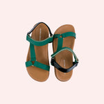 Load image into Gallery viewer, Sandália Marina Verde e Preta