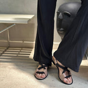 Sandália Vicky Nude E Preto