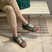 Sandália Marina Verde e Preta