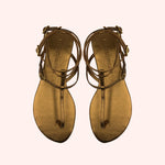 Carregar imagem no visualizador da galeria, Sandália Luna Ouro Velho

