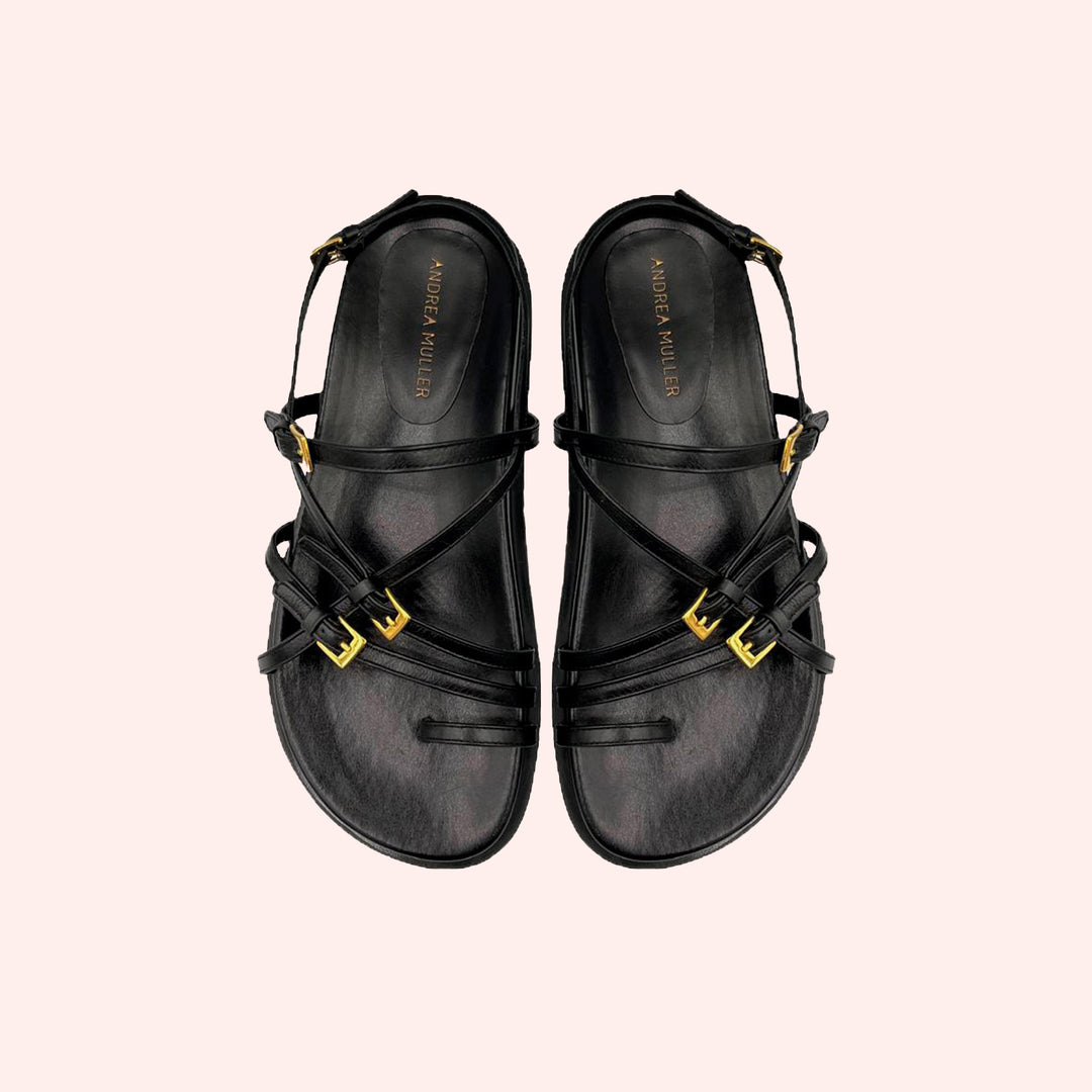 Sandália Cris Preta Anatômica