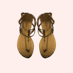 Carregar imagem no visualizador da galeria, Sandália Luna Ouro Velho