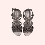 Carregar imagem no visualizador da galeria, Rasteira Macramê Prata Velha