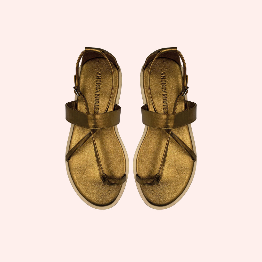 Sandália Paulina Ouro Velho
