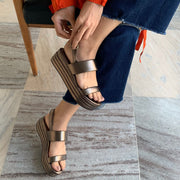 Sandália Pietra Grafite Metalizado