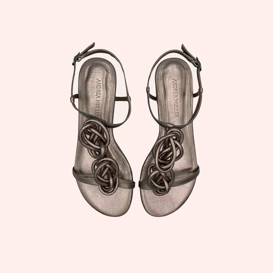 Sandália Betânia Prata Velha