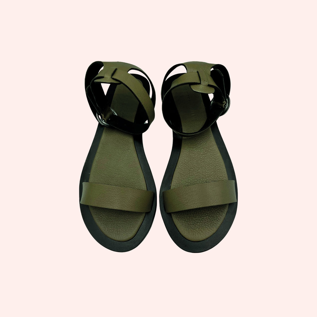 Sandália Eduarda Verde Militar