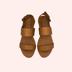 Carregar imagem no visualizador da galeria, Sandália Pietra Camelo