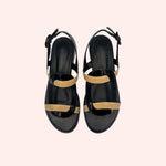 Carregar imagem no visualizador da galeria, Sandália Stella Preta Bege