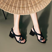 Sandália Alta Vicky Preta