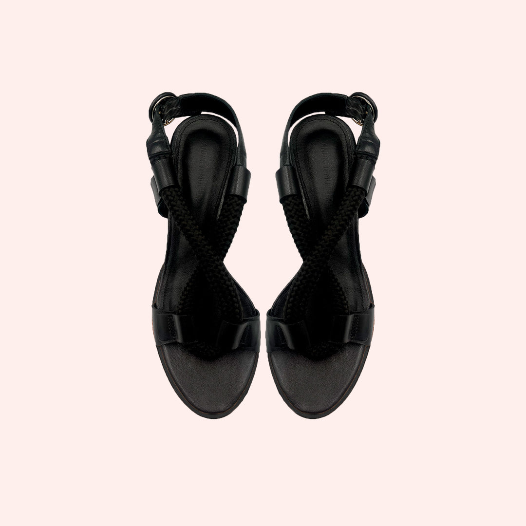 Sandália Alta Vicky Preta