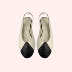 Carregar imagem no visualizador da galeria, Sapatilha Alinhavo Off White/Preto