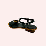 Load image into Gallery viewer, Sandália Argola Madeira Preta