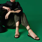 Sandália Eduarda Verde Militar