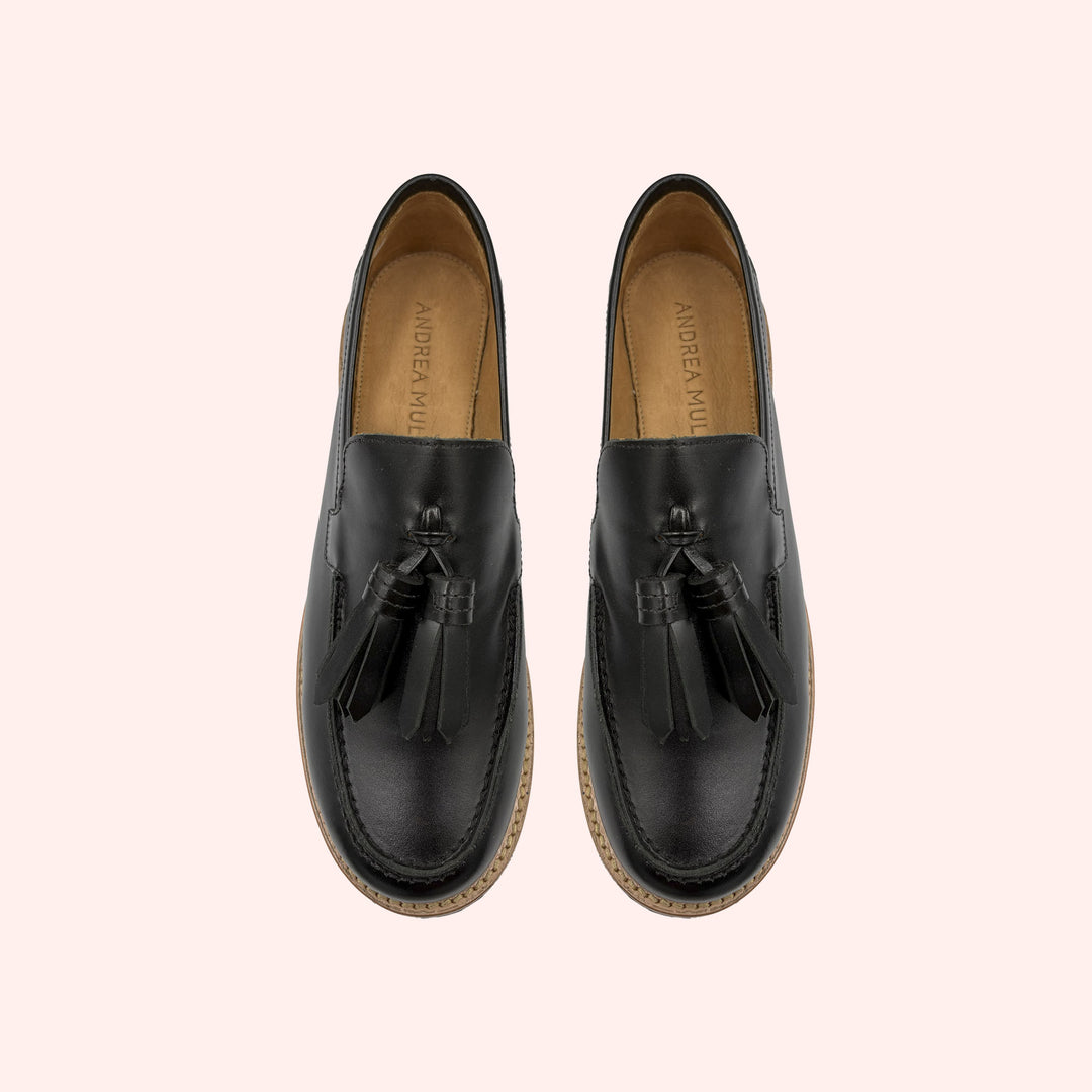 Loafer Com Barbicachos Preto