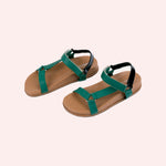 Load image into Gallery viewer, Sandália Marina Verde e Preta