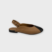 Sapatilha Alinhavo Bege/Preto