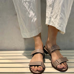 Load image into Gallery viewer, Sandália Velcro Nude
